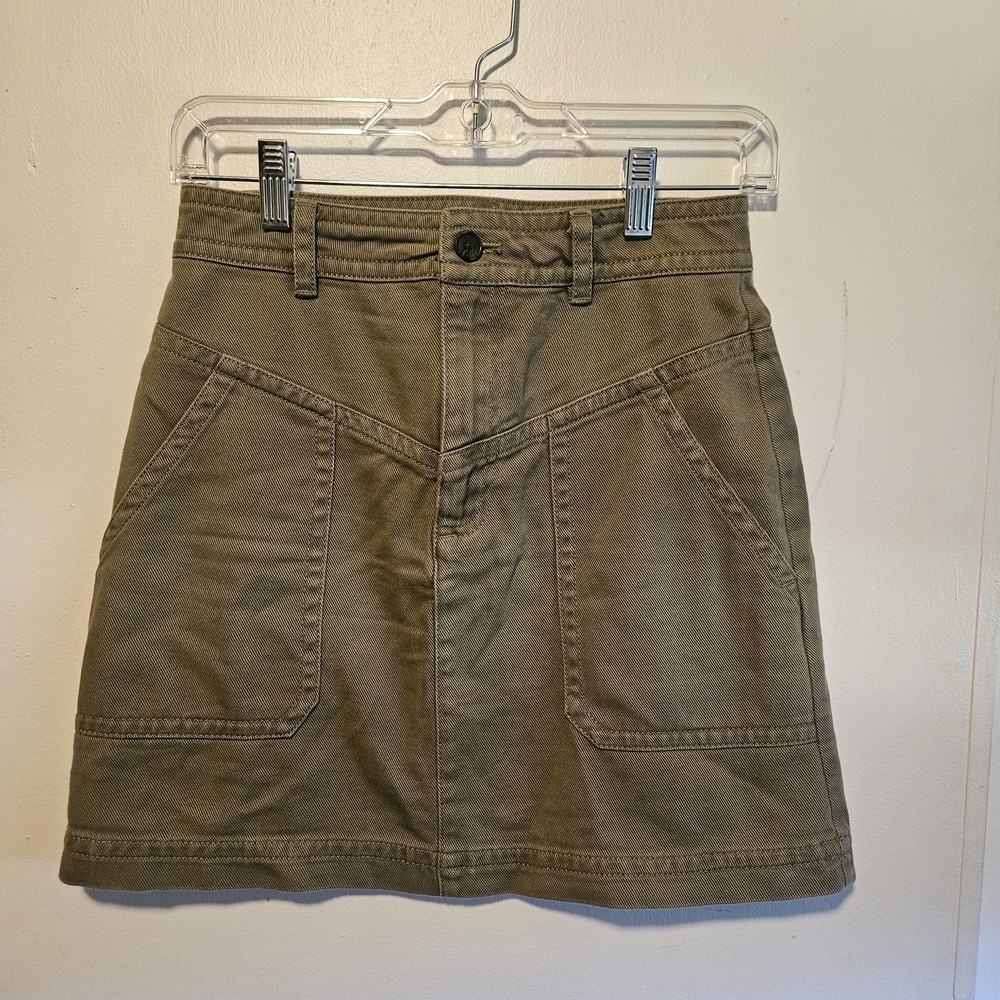 Banana Republic Olive Mini Skirt
